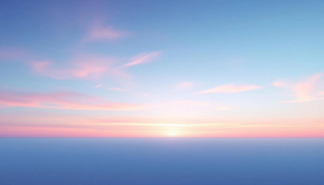 朝焼けのグラデーション空