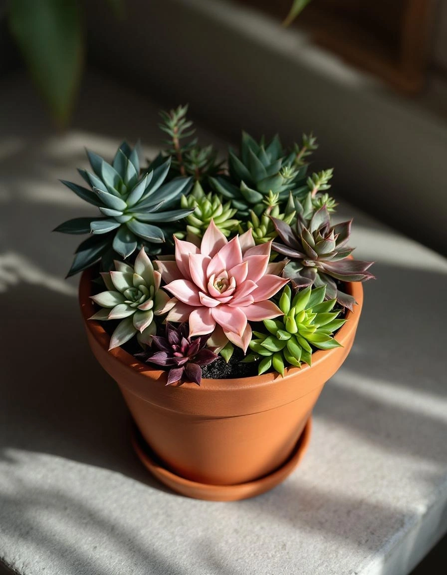 多肉植物の寄せ植えアレンジ