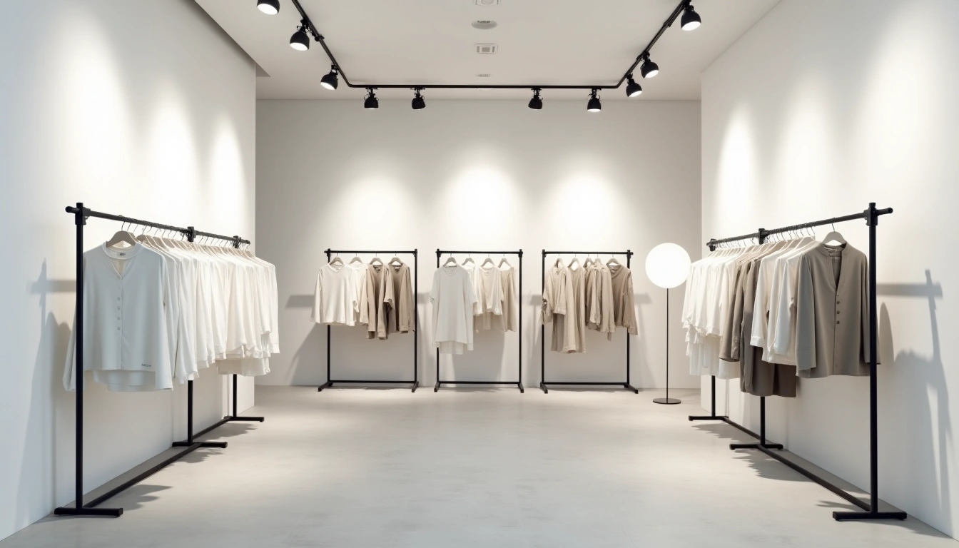アパレルショップの店内
